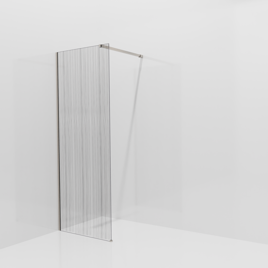 Balmani Modular inloopdouche: 80 x 200 cm, Mikado, Brushed CoolMetal profielen