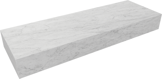 Balmani Nova handenwasser 60 x 20 cm Carrara marmer