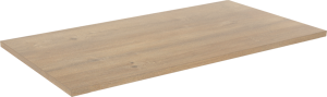 Linie Lado Einzelwaschtischplatte, Melamin in NaturEiche, 90 x 46 cm