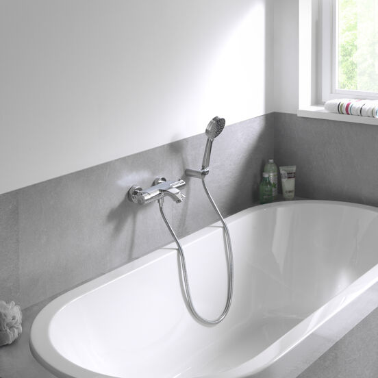 Blaufoss Nitro robinet baignoire thermostatique chrome brillant