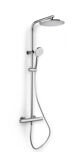 Blaufoss Round 250 colonne de douche de pluie mitigeur thermostatique chrome brillant