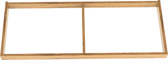 Balmani Lucida Sockel für Bad-Unterschrank, Teak, 120 x 55 cm