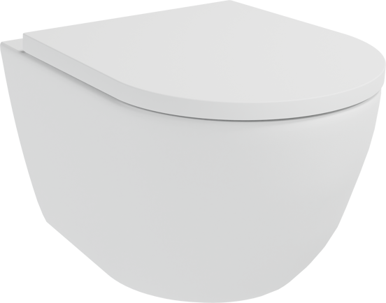 Luca Varess Moreno hangtoilet mat wit randloos SilentFlush met Geberit Sigma inbouwspoelreservoir UP320 met Burda frame en bedieningspaneel
