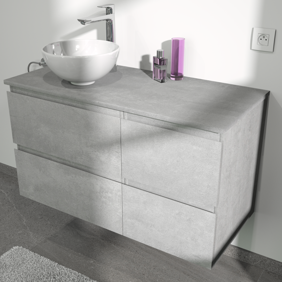 Linie Lavo vasque à poser porcelaine blanc brillant rond Ø 32 cm