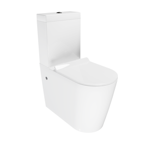 Luca Varess Santino staand toilet verhoogd hoogglans wit randloos