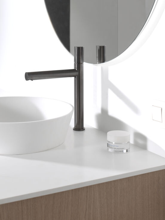 Axor Uno 200 robinet de lavabo rehaussé Brushed Black Chrome