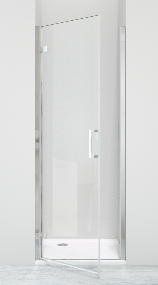Luca Varess Nona douche draaideur 80 x 200 cm helder glas glans chroom profiel