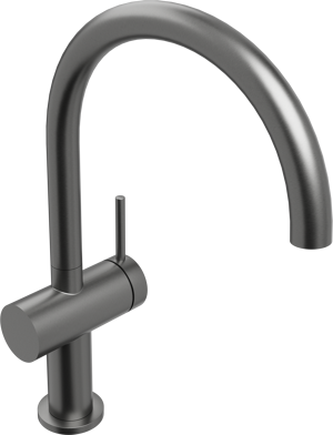 Blaufoss Round 360 EcoStart Verlaagde wastafelkraan Brushed Gunmetal