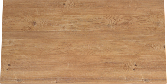 Storke Panton Einzelwaschtischplatte, Melamin in roher Eiche, 100 x 52 cm