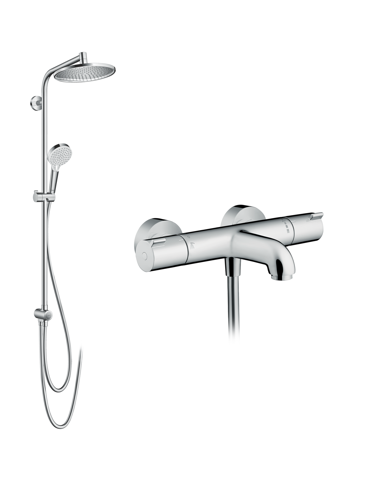 Hansgrohe Ecostat robinet de baignoire mural