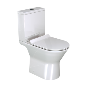 Luca Varess Delano staand toilet hoogglans wit randloos
