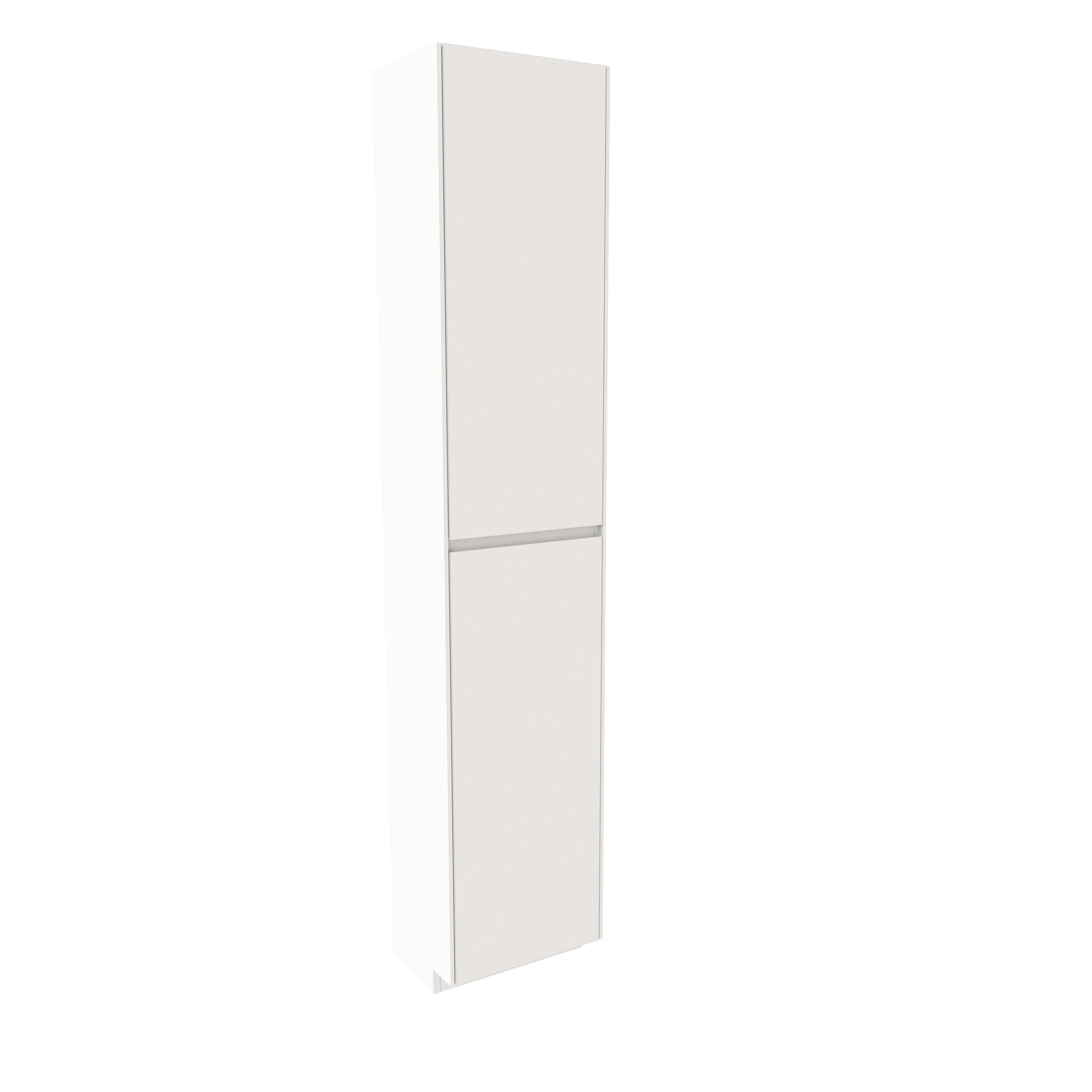 Storke Edge staande badkamerkast rechts mat wit 40 x 30 x 200 cm