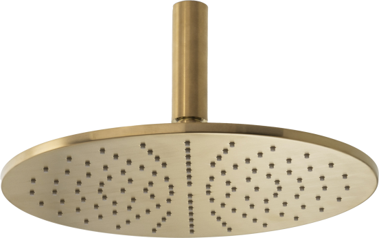 Blaufoss Round 300 hoofddouche met plafondsteun ø30cm Brushed Gold