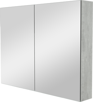 Storke Reflecta spiegelkast 100 x 75 cm beton donkergrijs