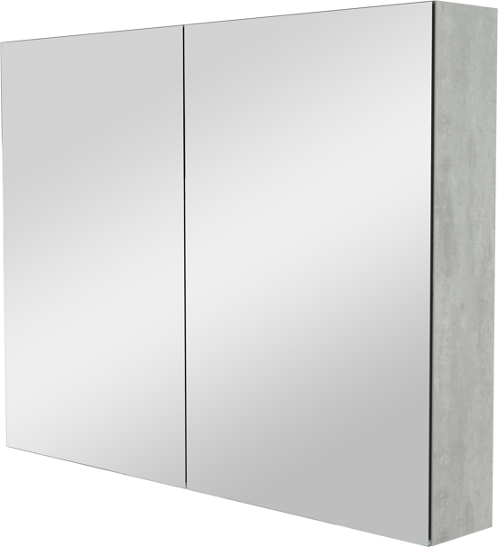 Storke Reflecta spiegelkast 100 x 75 cm beton donkergrijs