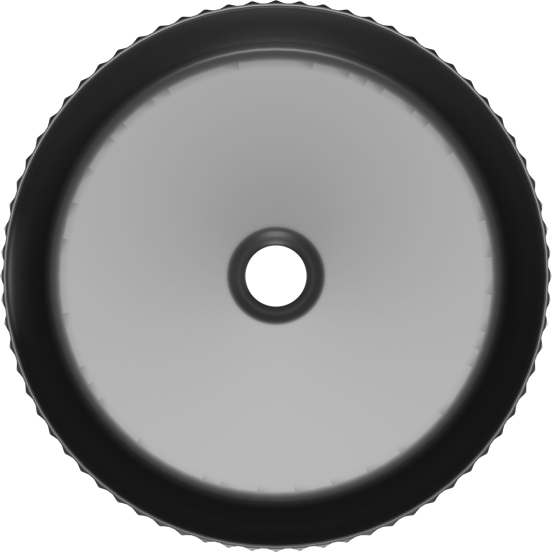 Luca Varess Verona vasque à poser porcelaine noir mat rond Ø 36 cm
