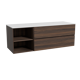 Storke Edge badkamermeubel met Tavola wastafelblad voor waskom(men)