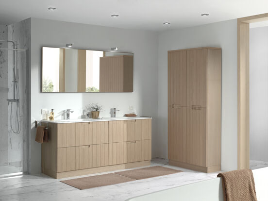 Balmani Legno Sockel für Hochschrank, Eiche verwittert, 90 x 35 cm