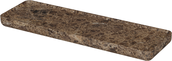 Balmani Tray étagère murale Marbre Dark Emperador 40 x 12 cm