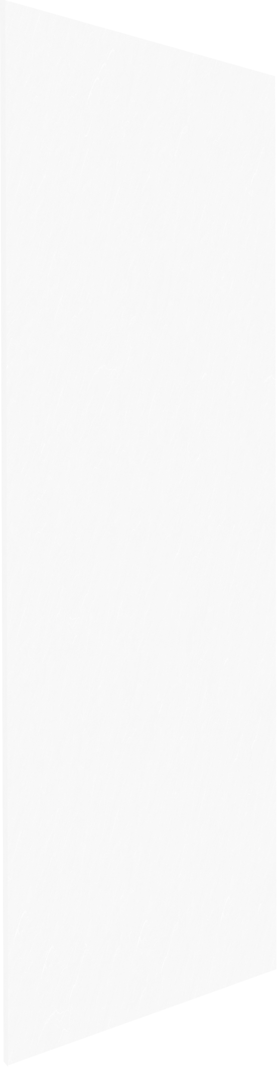 Balmani Piatto douchewandpaneel 90 x 260 cm Solid Surface mat wit
