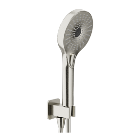 Blaufoss Onos Handdoucheset met doucheslang aansluiting 3 straalsoorten brushed CoolMetal