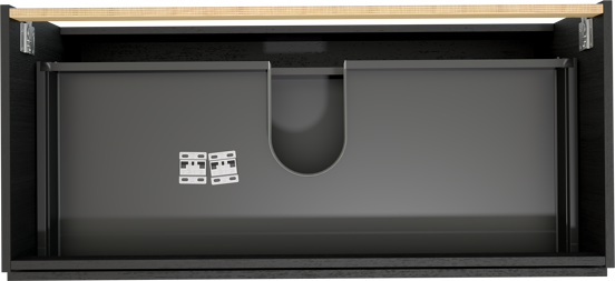 Balmani Lucida meuble sous-vasque suspendu 120 x 55 cm chêne noir 2 tiroirs