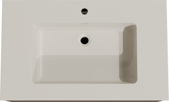 Storke Edge hängendes Möbelstück Set: 85 x 52 cm, Nussbaum, mit Diva Einzelwaschtisch, Top Solid Seidengrau