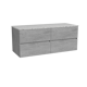 Storke Edge meuble salle de bains avec tablette pour vasques Tavola