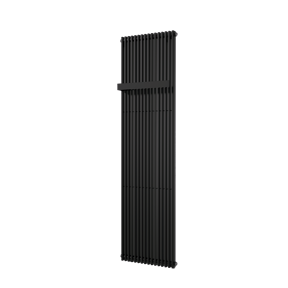 Vipera Corrason enkele badkamerradiator 50 x 180 cm centrale verwarming mat zwart zijaansluiting 1.649W