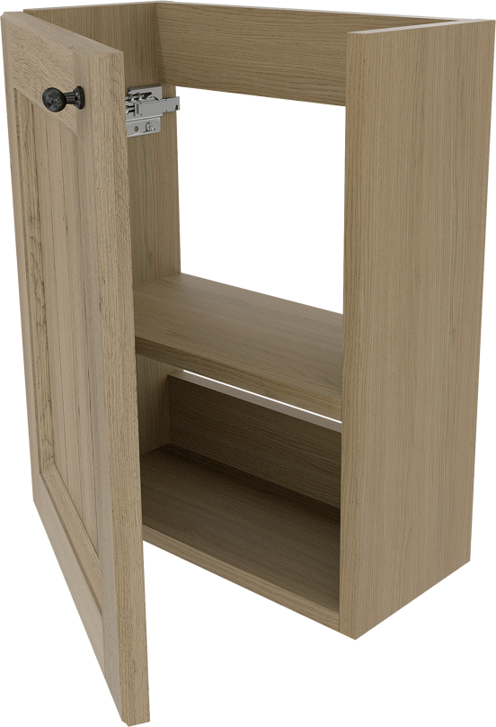 Balmani Lemon zwevend toiletmeubel 42 x 21 cm verweerd eiken met Dama wastafel in Portoro Gold marmer