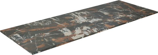 Balmani Stretto tablette simple ou double marbre Portoro Gold 150 x 55 cm