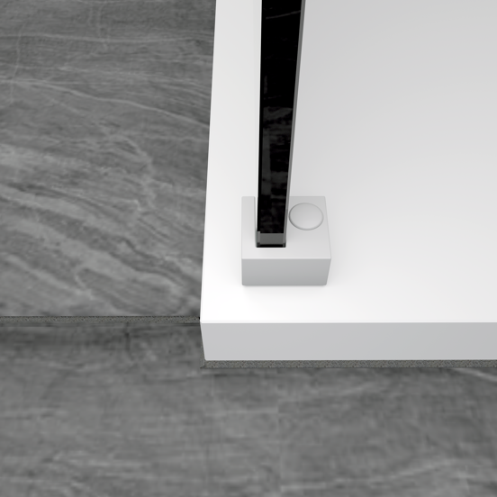Balmani Modular bevestigingsblok glas mat wit