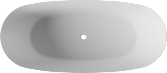 Luca Varess Sutilo Freistehende Badewanne: 170 x 75 cm, Acryl, Weiß matt
