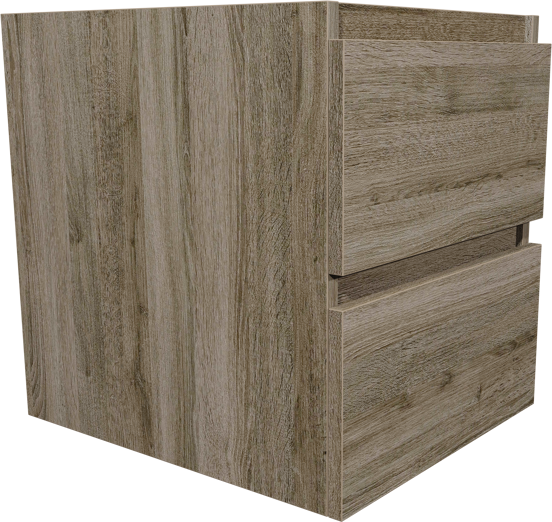 Loft cartagena oak basin cab. 2 drawers 45cm