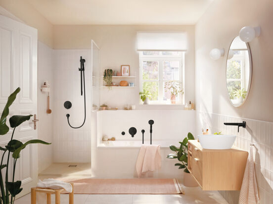 Hansgrohe Rebris 200 robinet de lavabo encastré noir mat