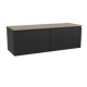 Storke Ribs badkamermeubel met Panton wastafelblad voor waskom(men)