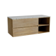 Storke Edge meuble salle de bains avec tablette pour vasques Tavola