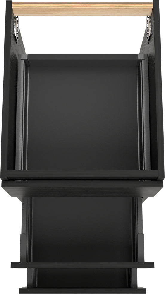 Balmani Lucida meuble sous-vasque a poser 45 x 55 cm chêne noir 3 tiroirs