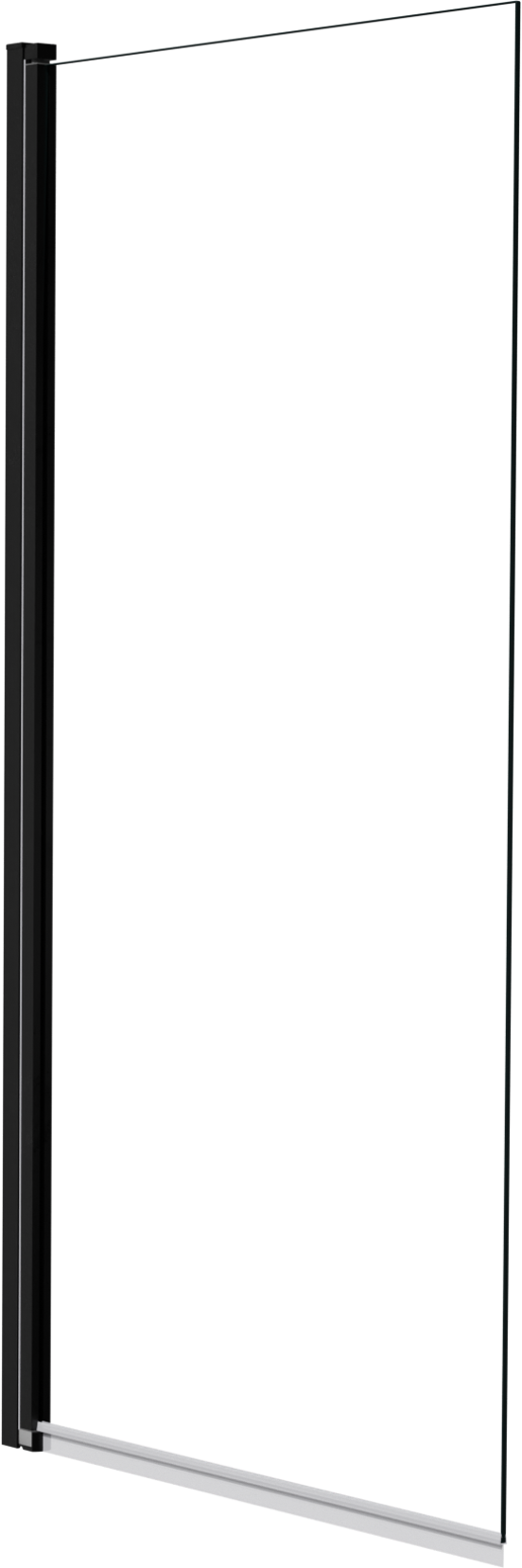 Luca Varess Kuresa pare-baignoire simple 85cm verre clair profil noir mat