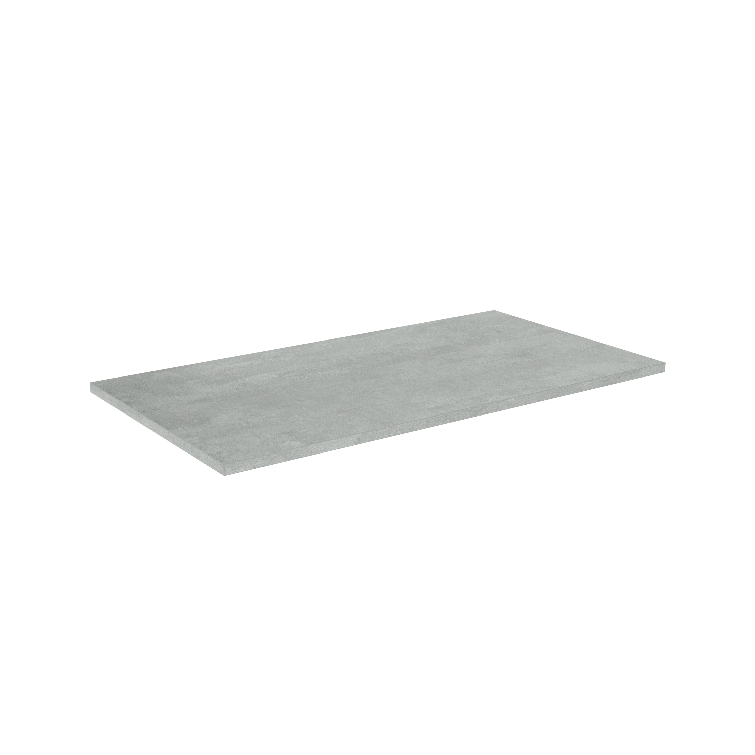 Linie Lado enkel of dubbel wastafelblad beton donkergrijze melamine 100,5 x 46,5 cm