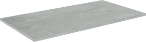 Linie Lado enkel of dubbel wastafelblad beton donkergrijze melamine 100 x 46 cm