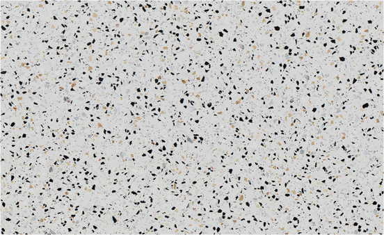 Balmani Stretto enkel tablet Bianco Nero terrazzo 90 x 55 cm