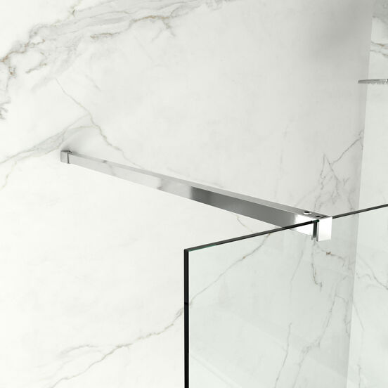 Balmani Modular inloopdouche 180 x 200 cm helder glas glanzend chroom profiel
