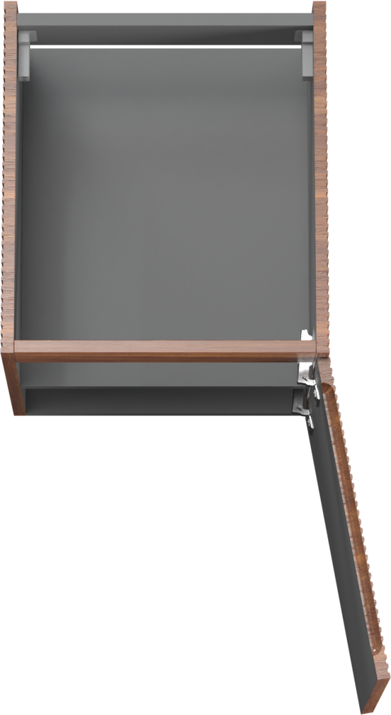 Storke Ribs meuble sous-vasque suspendu 45 x 52 cm noyer