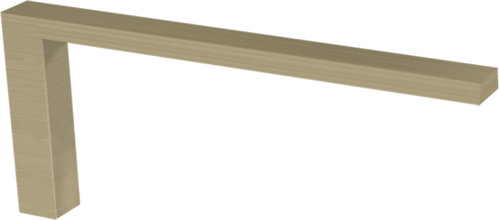 Blaufoss Noma porte-serviette Brushed Champagne Gold 41 cm