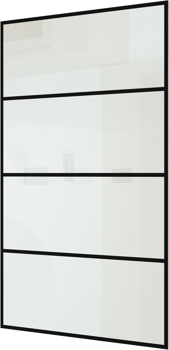 Balmani Modular Duschwand Glas: Lined, 116 x 200 cm