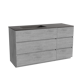 Storke Edge meuble salle de bains avec plan vasque Scuro