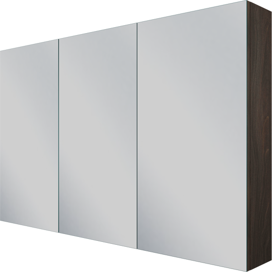 Linie Montro armoire de toilette 120 x 75 cm noyer foncé