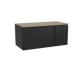 Storke Ribs badkamermeubel met Panton wastafelblad voor waskom(men)