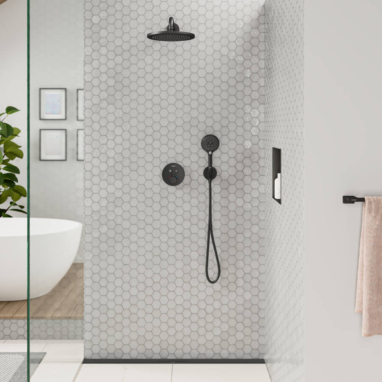 Hansgrohe Croma 280 Tête de douche rond Ø28cm noir mat